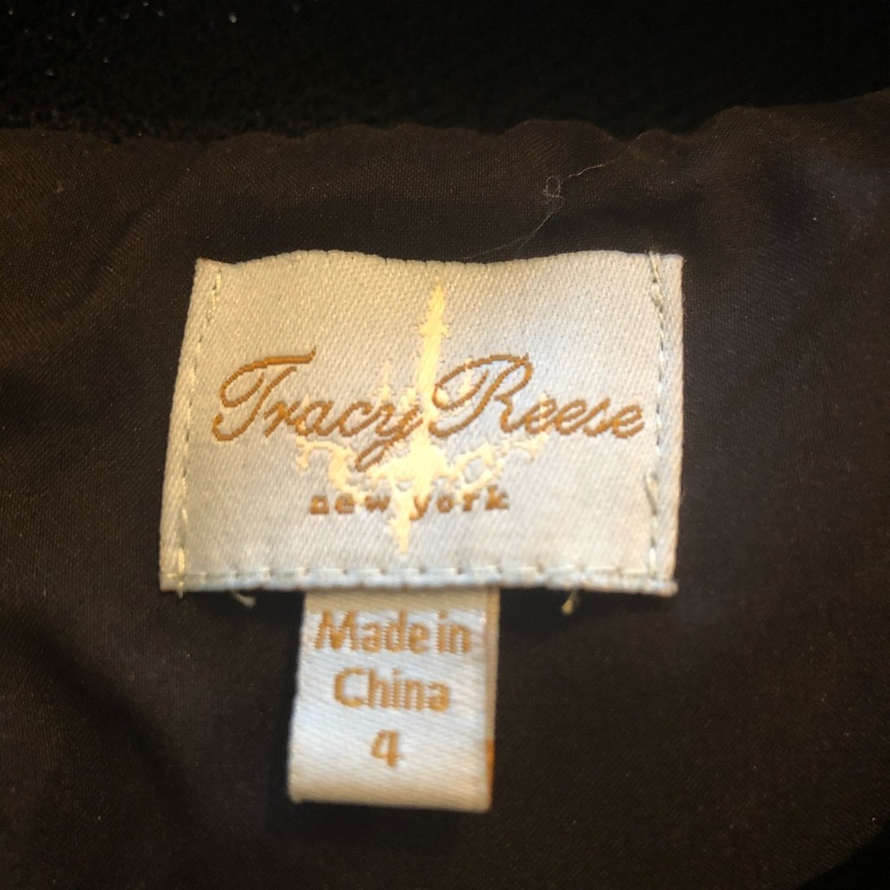 Tracy Reese Shawl Collar Black Dress - Picture 7 of 8